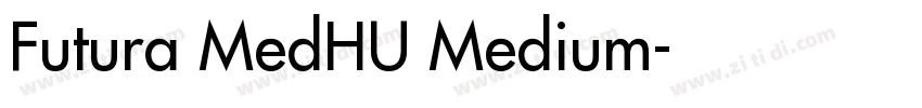 Futura MedHU Medium字体转换